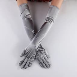 65CM 70CM Lengthen Satin Gloves Women Wedding Evening Party Etiquette Long Gloves Performance Clothing Accessories Mittens T181