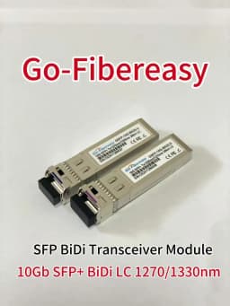 10Gb BiDi SFP Transceiver Module 10km,20km/40km/60km 10Gbase-BX T1270/R1330nm LC WDM Optical Module For Mikrotik/Huawei Switch