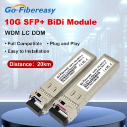 10Gb BiDi SFP Transceiver Module 10km,20km/40km/60km 10Gbase-BX T1270/R1330nm LC WDM Optical Module For Mikrotik/Huawei Switch