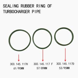 Sealing rubber ring of turbocharger pipe For VW Passat Tiguan Skoda Octavia Superb Audi TT S3 3C0145117H 3C0145117F 3C0145117D
