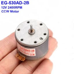 EG-530AD-2B DC Motor CCW Electric Motor Recorder Motor DC 12V 2400RPM CCW Capstan Motor Tape Deck Recorder Audio Spindle Motor