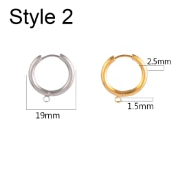 10pcs/Lot 316 Stainless Steel Earring Ear Hoop Earring Hooks French Earrings Making Hoops DIY Jewelry Making Earring Accessories