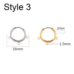 10pcs/Lot 316 Stainless Steel Earring Ear Hoop Earring Hooks French Earrings Making Hoops DIY Jewelry Making Earring Accessories