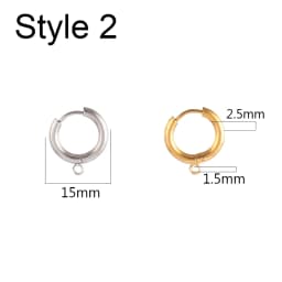 10pcs/Lot 316 Stainless Steel Earring Ear Hoop Earring Hooks French Earrings Making Hoops DIY Jewelry Making Earring Accessories