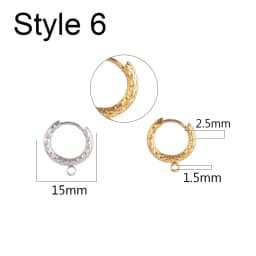 10pcs/Lot 316 Stainless Steel Earring Ear Hoop Earring Hooks French Earrings Making Hoops DIY Jewelry Making Earring Accessories