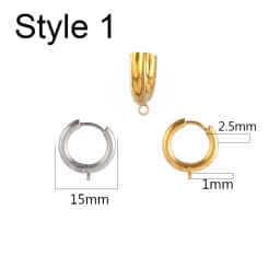 10pcs/Lot 316 Stainless Steel Earring Ear Hoop Earring Hooks French Earrings Making Hoops DIY Jewelry Making Earring Accessories
