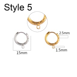 10pcs/Lot 316 Stainless Steel Earring Ear Hoop Earring Hooks French Earrings Making Hoops DIY Jewelry Making Earring Accessories