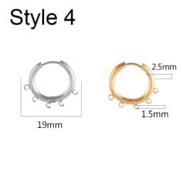 10pcs/Lot 316 Stainless Steel Earring Ear Hoop Earring Hooks French Earrings Making Hoops DIY Jewelry Making Earring Accessories