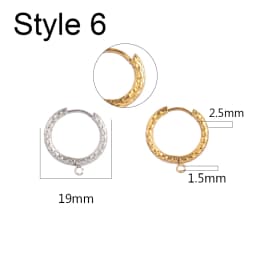 10pcs/Lot 316 Stainless Steel Earring Ear Hoop Earring Hooks French Earrings Making Hoops DIY Jewelry Making Earring Accessories