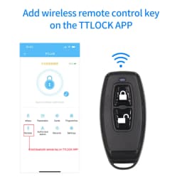 TTlock Key Fob R1 2.4GHz Wireless Remote Control for Smart Lock Door Access Devices with TTLock APP 868mhz Remote Controler
