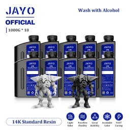 JAYO Standard/ABS-Like/PA-Like/High Temp/Though Resin 10KG 395-405nm UV Curing  Photopolymer Rapid Resin for LCD/DLP 3D Printer
