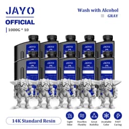 JAYO Standard/ABS-Like/PA-Like/High Temp/Though Resin 10KG 395-405nm UV Curing  Photopolymer Rapid Resin for LCD/DLP 3D Printer