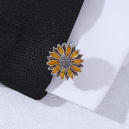 New Arrival Sunflower Cuff Links Sun Flower Mens Cufflinks Jewerly Gift Wedding Birthday Anniversary Father's Day