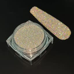 1box Reflective Diamond Glitter Powder Holographic Sparkling Crystal Rhinestones Sequins Chrome Gel Polish Pigment Dust Manicure