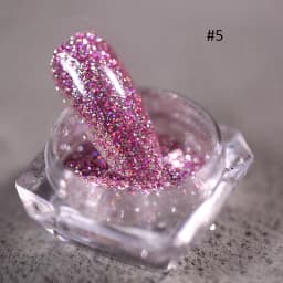 1box Reflective Diamond Glitter Powder Holographic Sparkling Crystal Rhinestones Sequins Chrome Gel Polish Pigment Dust Manicure