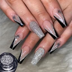 1box Reflective Diamond Glitter Powder Holographic Sparkling Crystal Rhinestones Sequins Chrome Gel Polish Pigment Dust Manicure