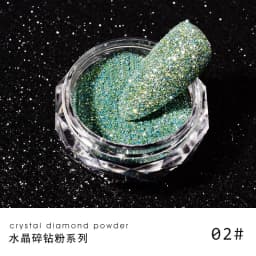 1box Reflective Diamond Glitter Powder Holographic Sparkling Crystal Rhinestones Sequins Chrome Gel Polish Pigment Dust Manicure