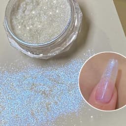 1box Reflective Diamond Glitter Powder Holographic Sparkling Crystal Rhinestones Sequins Chrome Gel Polish Pigment Dust Manicure