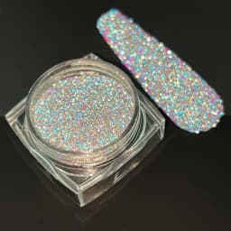 1box Reflective Diamond Glitter Powder Holographic Sparkling Crystal Rhinestones Sequins Chrome Gel Polish Pigment Dust Manicure