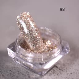 1box Reflective Diamond Glitter Powder Holographic Sparkling Crystal Rhinestones Sequins Chrome Gel Polish Pigment Dust Manicure