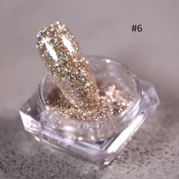 1box Reflective Diamond Glitter Powder Holographic Sparkling Crystal Rhinestones Sequins Chrome Gel Polish Pigment Dust Manicure