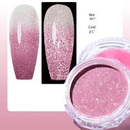 1box Reflective Diamond Glitter Powder Holographic Sparkling Crystal Rhinestones Sequins Chrome Gel Polish Pigment Dust Manicure