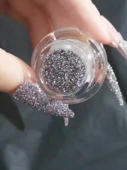 1box Reflective Diamond Glitter Powder Holographic Sparkling Crystal Rhinestones Sequins Chrome Gel Polish Pigment Dust Manicure