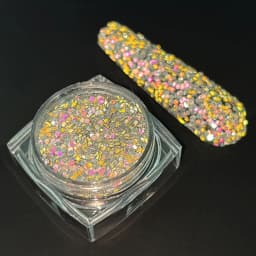 1box Reflective Diamond Glitter Powder Holographic Sparkling Crystal Rhinestones Sequins Chrome Gel Polish Pigment Dust Manicure