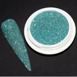 1box Reflective Diamond Glitter Powder Holographic Sparkling Crystal Rhinestones Sequins Chrome Gel Polish Pigment Dust Manicure