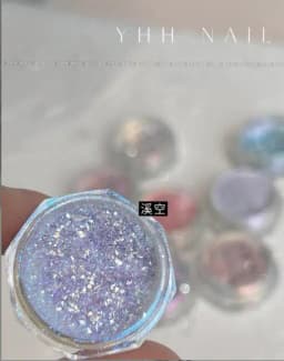 1box Reflective Diamond Glitter Powder Holographic Sparkling Crystal Rhinestones Sequins Chrome Gel Polish Pigment Dust Manicure