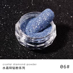 1box Reflective Diamond Glitter Powder Holographic Sparkling Crystal Rhinestones Sequins Chrome Gel Polish Pigment Dust Manicure
