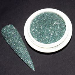 1box Reflective Diamond Glitter Powder Holographic Sparkling Crystal Rhinestones Sequins Chrome Gel Polish Pigment Dust Manicure