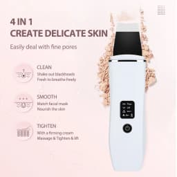 Electric Face Skin Scrubber EMS Micro-Current Skin Shovel Machine Ion Import,Pore Cleaning for Rejuvenated Skin Care Tool