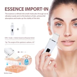 Electric Face Skin Scrubber EMS Micro-Current Skin Shovel Machine Ion Import,Pore Cleaning for Rejuvenated Skin Care Tool