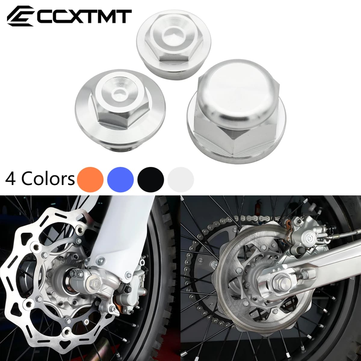 CNC Front Wheel Lock Nut Bolt Rear Chain Adjuster Axle Block Wheel Axle Nut Cocer For KTM EXC EXCF XC XCF XCW SX SXF 85-530 2022