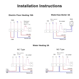 AVATTO WiFi Smart Thermostat Electric Heating Water Gas Boiler Temperature Remote Controller Work with Tuya,Alexa,Google Home