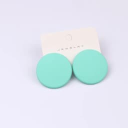 New 20 Color Fashion Acrylic Personality Candy Color Earrings for Women Big Round Colorful Stud Earrings Party Piercing Jewelry