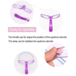 8 In 1 Reusable Eyebrow Stencils Eye Brow Stamp Templates Eyebrow Shape Set for Women Eye Brow Make Up Accessories Beauty Tools