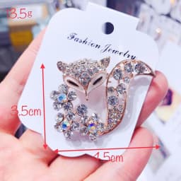 Ladies Fox Brooch Women's Simple Fashion Corsage Sweater Coat Accessories Brooch For Women Animal Party Wedding Brooches Pins