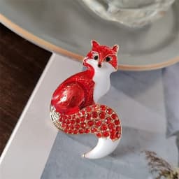 Ladies Fox Brooch Women's Simple Fashion Corsage Sweater Coat Accessories Brooch For Women Animal Party Wedding Brooches Pins