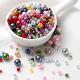 600-800Pcs Colorful ABS Garment Pearls Mix 3-8mm Round Beads With Holes DIY Bead For Hand Made