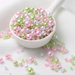 600-800Pcs Colorful ABS Garment Pearls Mix 3-8mm Round Beads With Holes DIY Bead For Hand Made