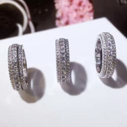 6mm Wide Moissanite Wedding Band Solid Sterling Silver Ring Eternity Band Engagement Rings for Women Wholesale Gifts