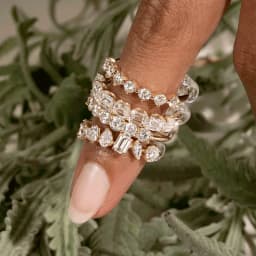 Minimalist Women's Ring Gold Color Geometry Cubic Zirconia Simple Stackaing Rings Finger Accessories Female Jewelry Gifts R018