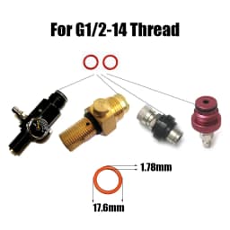Paintball High Strength Polyurethane Sealing Orings O-rings 90 Duro for G1/2-14 Slide Check Regulator Valve CO2 Air Tank