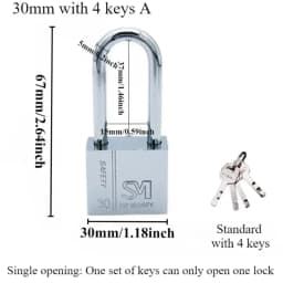 1PCS Heavy Padlock Dormitory Cabinet Drawer Anti-theft Lock Waterproof Rust Proof Small Latch Door Single Open Padlock