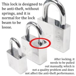 1PCS Heavy Padlock Dormitory Cabinet Drawer Anti-theft Lock Waterproof Rust Proof Small Latch Door Single Open Padlock