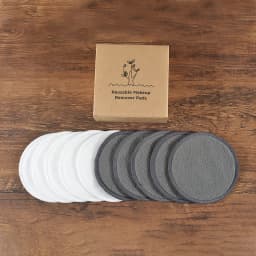Cotton Demaquillant 10Pcs Bamboo Makeup Remover Reusable Cotton Pads Washable Rounds Clean Facial Cotton Reusable Makeup Tools