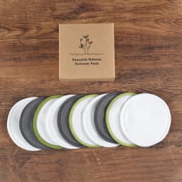 Cotton Demaquillant 10Pcs Bamboo Makeup Remover Reusable Cotton Pads Washable Rounds Clean Facial Cotton Reusable Makeup Tools