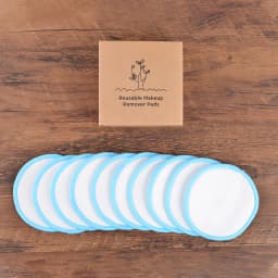 Cotton Demaquillant 10Pcs Bamboo Makeup Remover Reusable Cotton Pads Washable Rounds Clean Facial Cotton Reusable Makeup Tools